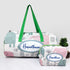 Personalised Elephant Kids Large Duffle Bag & Box Pouch Combo Gift Set